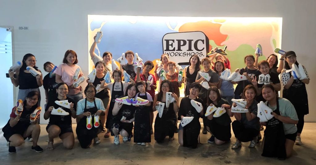 Sneaker Painting Workshop: Finding strength step by step through self-expression