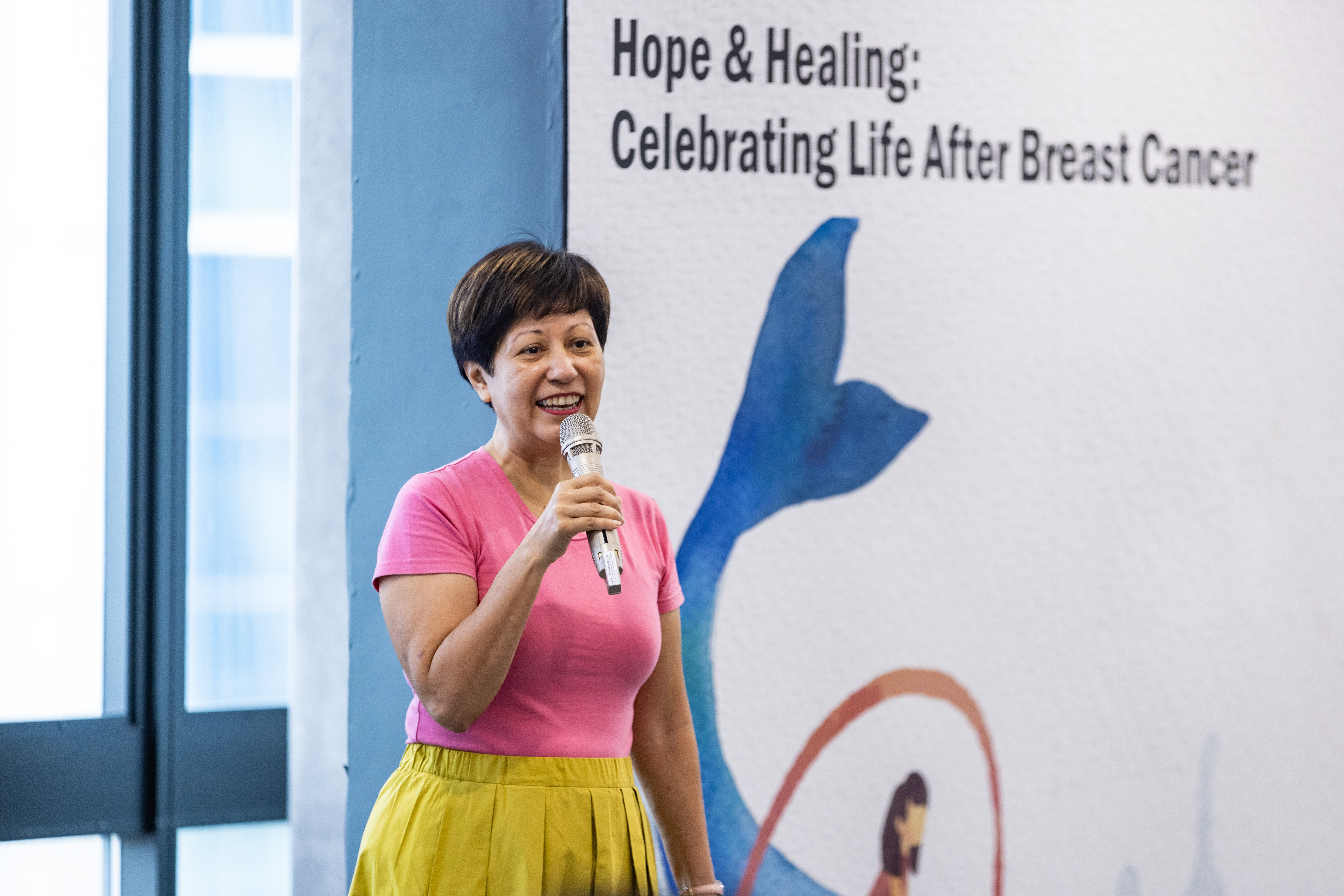 Minister Indranee Rajah, Minister in the Prime Minister’s Office, and Second Minister for Finance and National Development, giving her speech