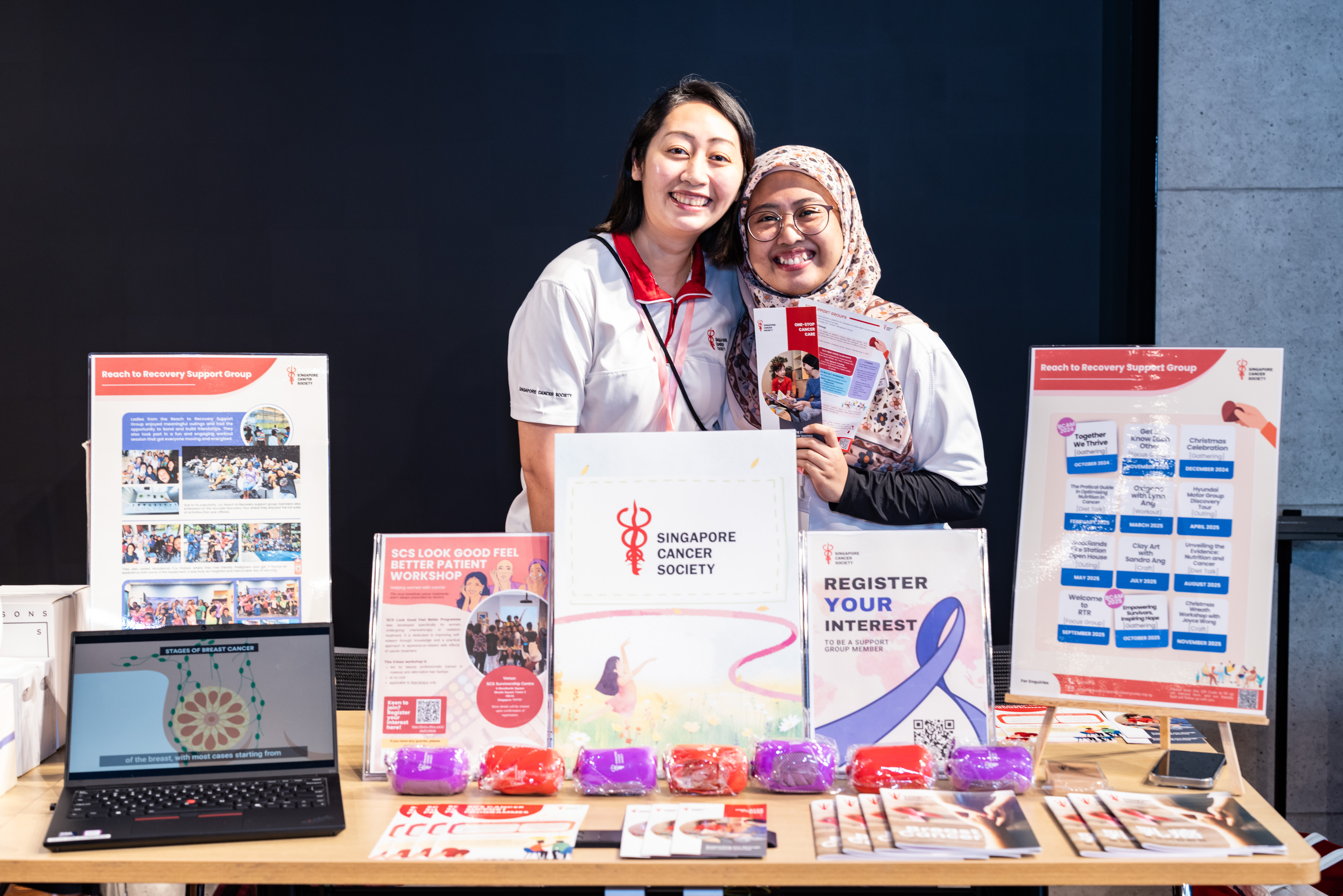 Singapore Cancer Society booth